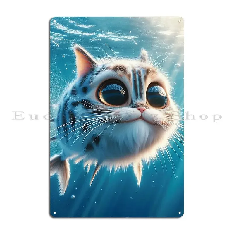 Fluffy Mackerel Metal Plaque Poster Bar Cinema Wall Decor Garage Personalized Tin Sign Poster