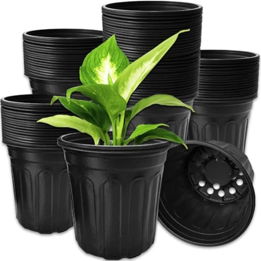 

Flexible Plant Nursery Pots, Thickened Soft Plastic Seed Starting Pots, Plastic Plant Container with Hole for Flower Seedling,