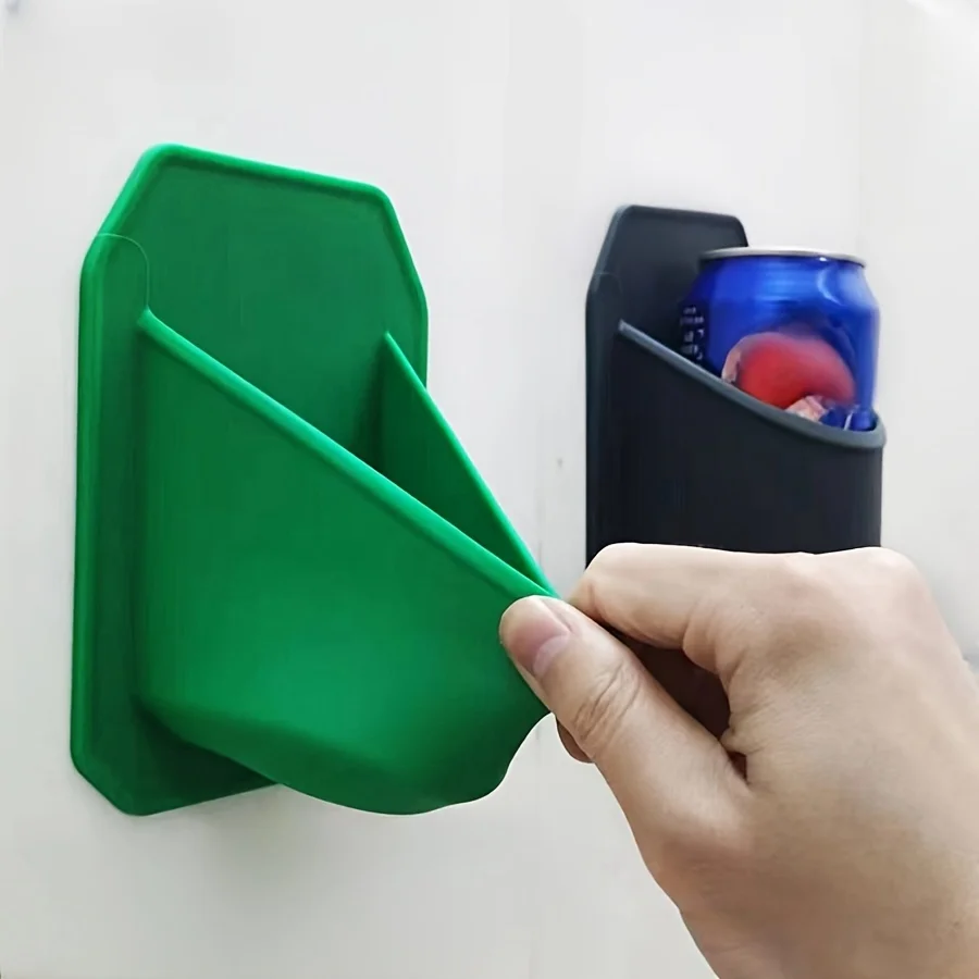 1PC portable shower drink rack, suitable for beer cans | silicone handle shiny surface | perfect summer gift