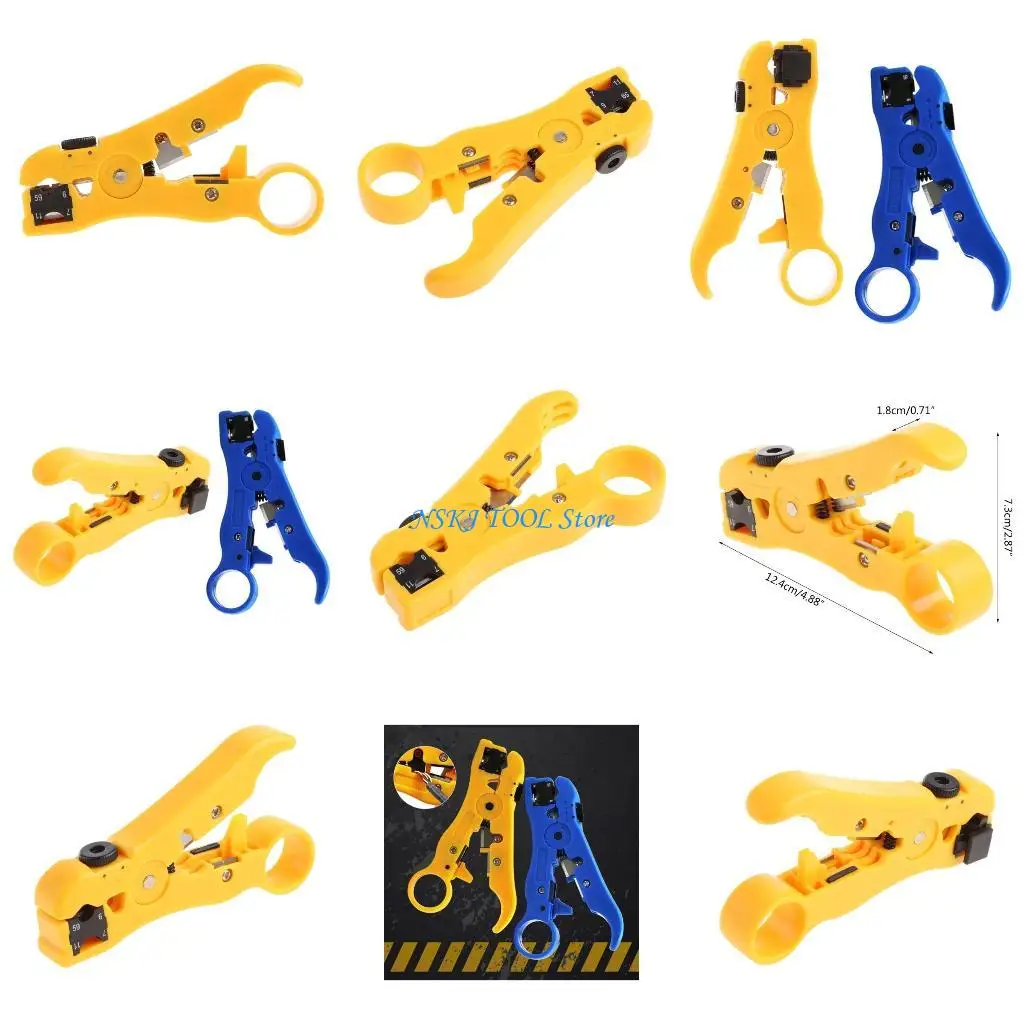 

L8RC Automatic Stripping Pliers Universal Coaxial Cable Wire Stripper Wire Cable Tool