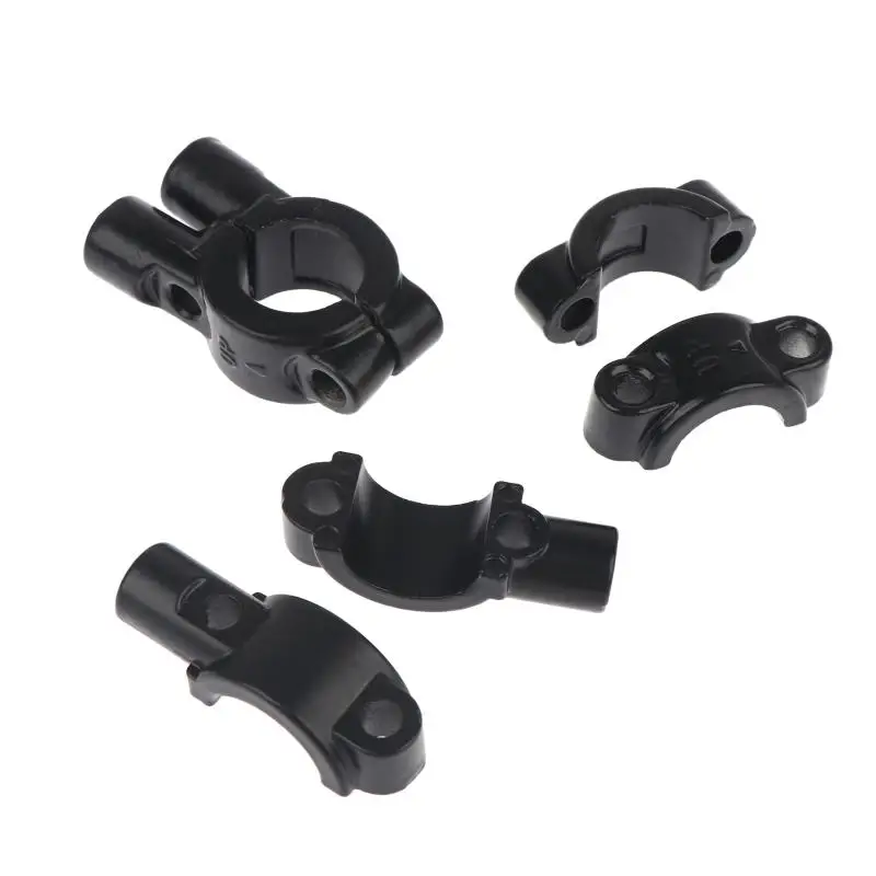 2Pcs Universal M8/M10 Lever Mirror Holder Brake/Clutch Master Cylinder Clamp Bracket Cover Fixing Seat Bolts Base Support