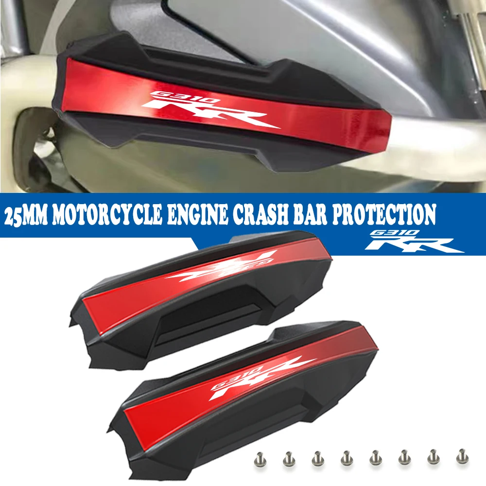 

25mm Motorcycle Crash Bar Bumper Engine Guard Protection Decorative Block For BMW G310RR G 310 RR G310 RR G 310RR 2023 2024 Part