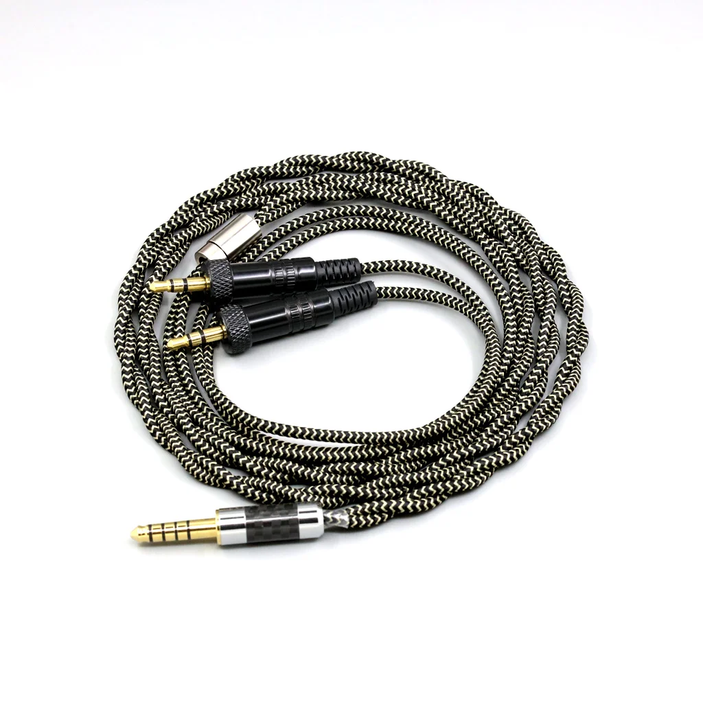 소니 MDR-Z1R MDR-Z7 MDR-Z7M2용 2코어 2.8mm 리츠 OFC 쉴드 브레이디드 슬리브 이어폰 케이블 (헤드폰 고정용 나사 포함) 8044