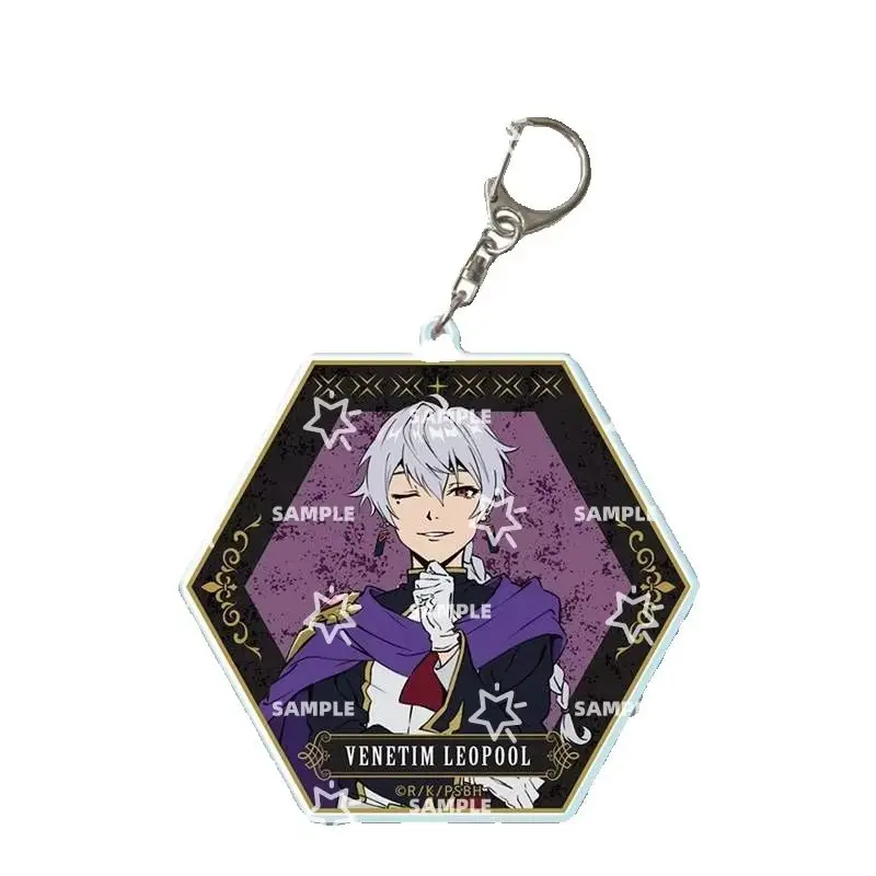 10PC Sentenced to Be a Hero Anime Rhyno Jayce TATSUYA 6CM Acrylic Keychain Pendant Bag Car Keychain Pendant Present Firend Gifts
