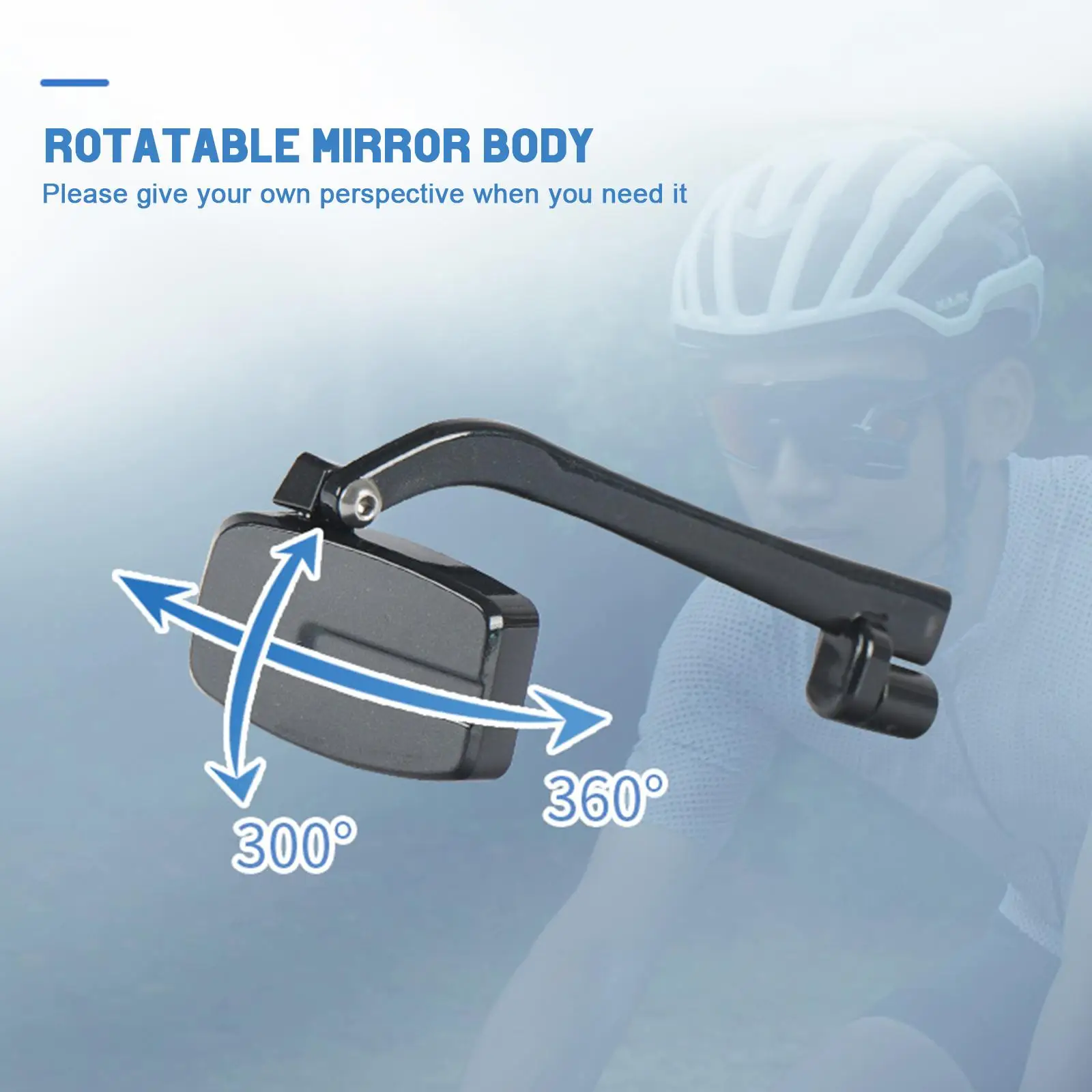 Bike Bicycle Cycling Riding Glasses Rear View Mirror 360 Rearview Adjustment Rear View Eyeglass Mount Riding Equipment