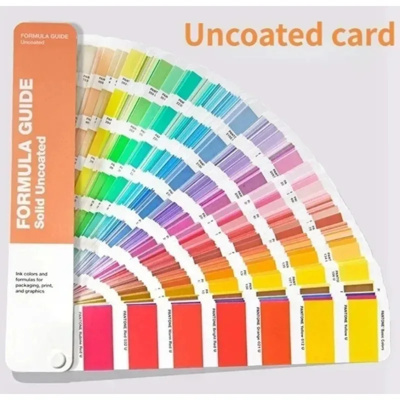 International Standard Color Matching Card Set, Professional Formula Guide with Coated & Uncoated Papers for Designers 3