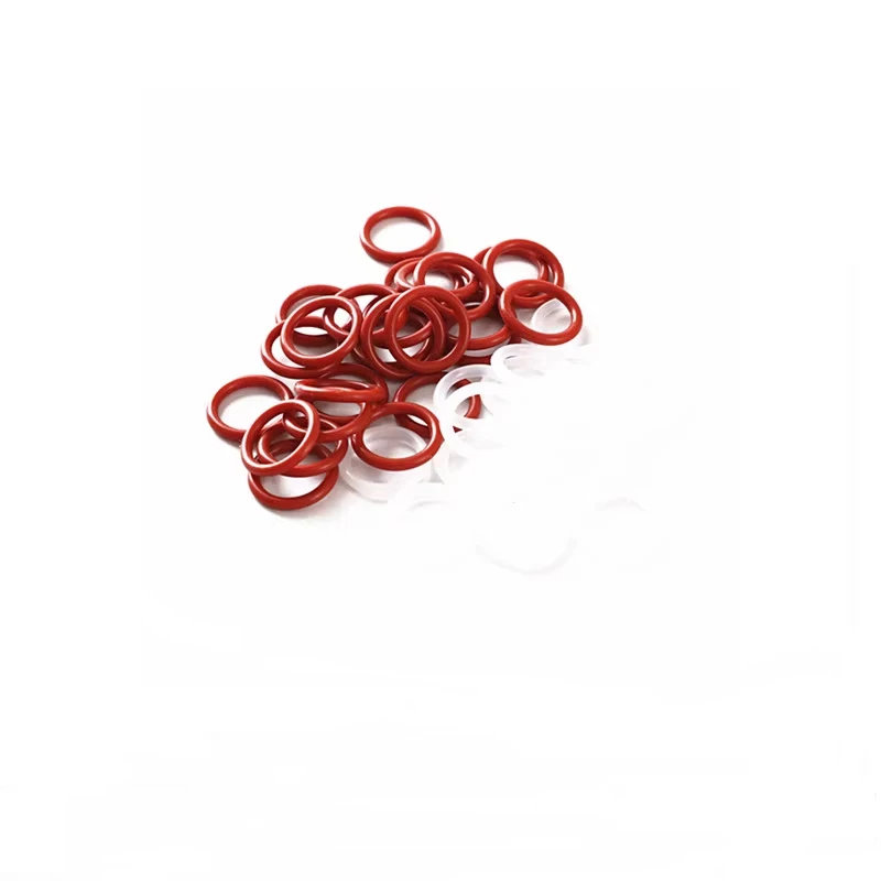 

50Pcs Seal O-ring Silicone Outer Diameter 12-24mm Thickness 4mm Red And White Two Silicone Wear O-Ring Seals