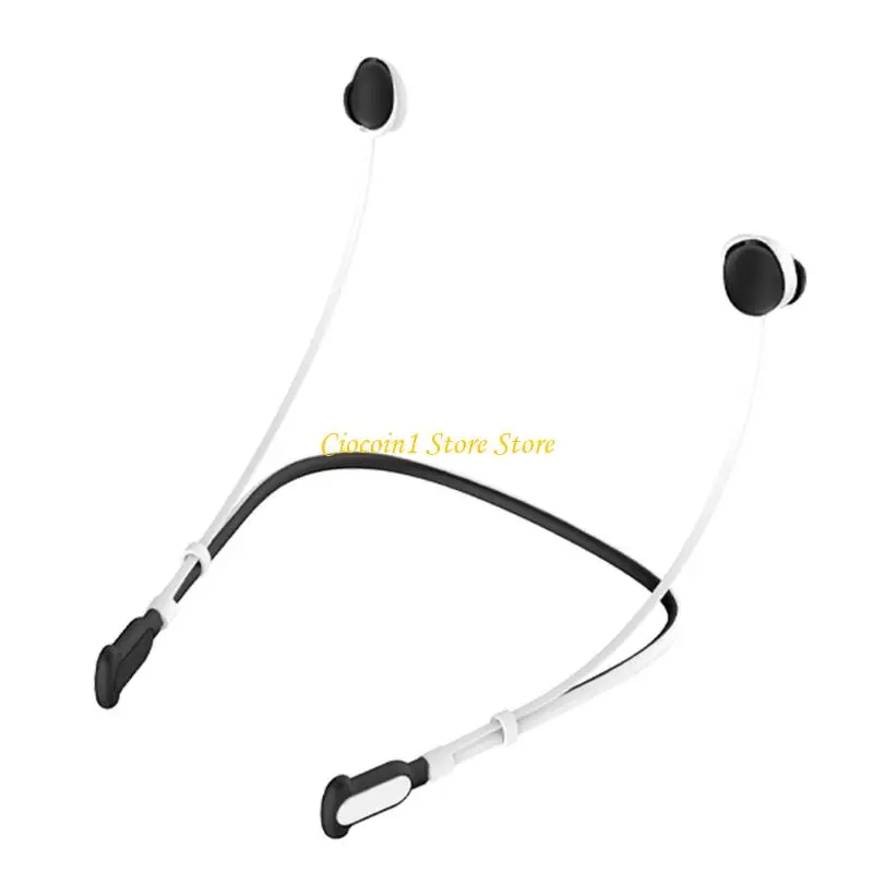 A3PC Practical Silicone Safety Tether Cord For Wireless Earbuds Strong Hold Outdoor Activity Portable Design Easy Maintenance