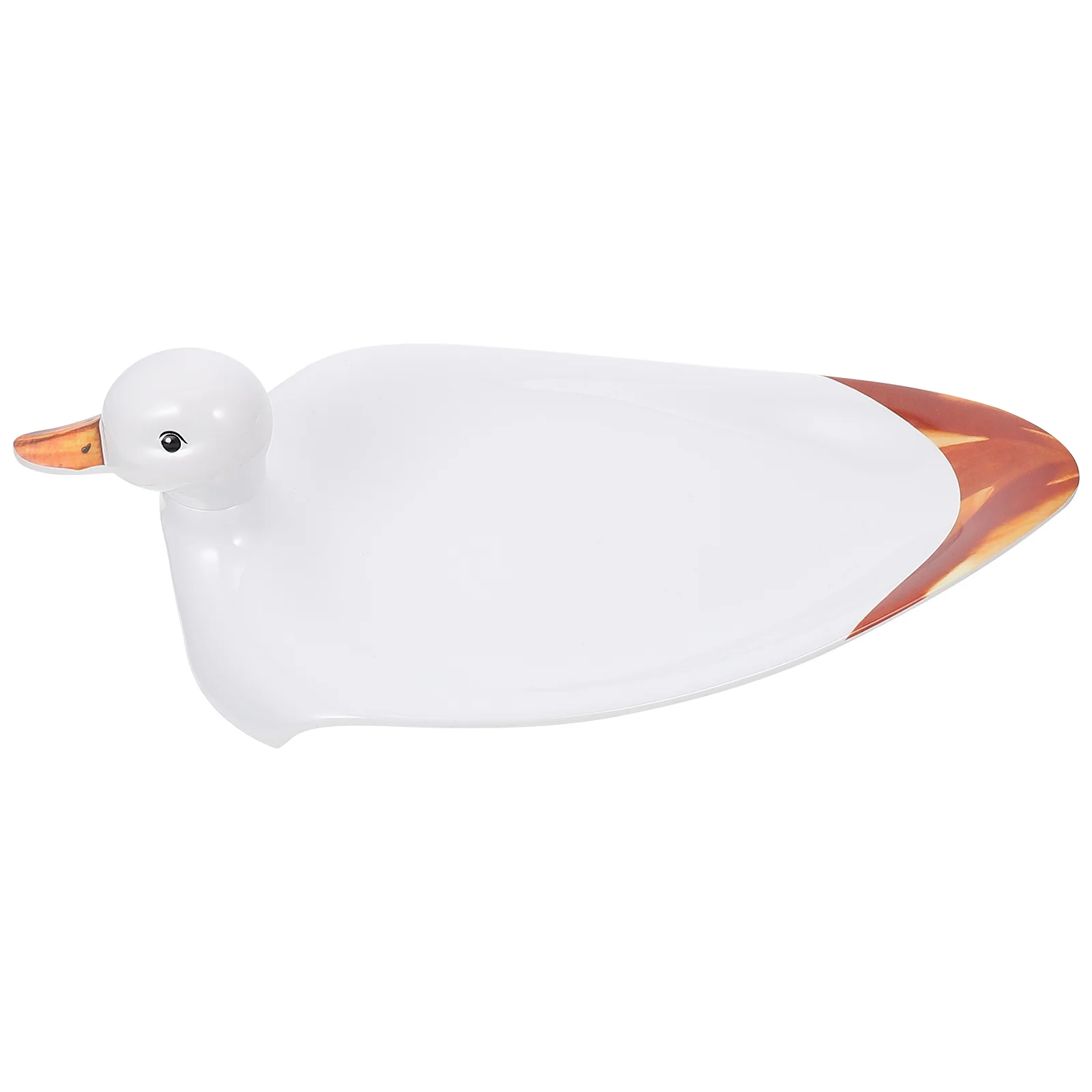 

Creative Duck Shape Dinner Plate Exquisite Melamine Food Grade Safe Odorless Salad Dessert Snack Fruit Storage Kitchenware