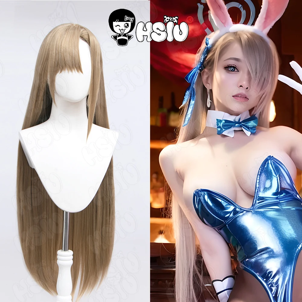 

Itinose Asena Cosplay Wig Game Blue Archive cosplay Wig HSIU 100CM Light Linen Long Hair Synthetic Wig+Wig cap Itinose Asena Wig