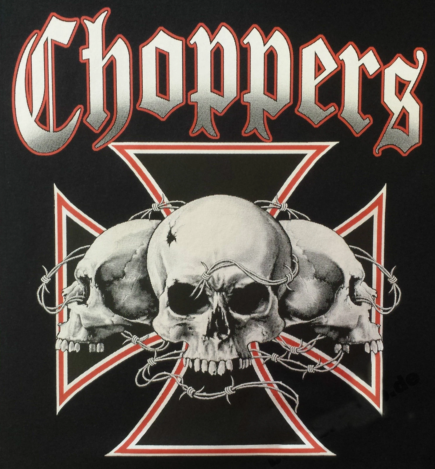 Choppers Iron Cross. Biker Rocker Motorcycle Riders T-Shirt. Summer Cotton Short Sleeve O-Neck Mens T Shirt New S-3XL