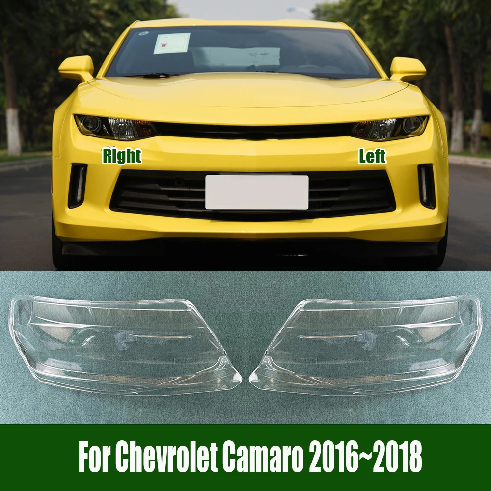 

For Chevrolet Camaro 2016~2018 Transparent Headlight Cover Lampshade Headlamp Lamp Shell Plexiglass Replace Original Lens