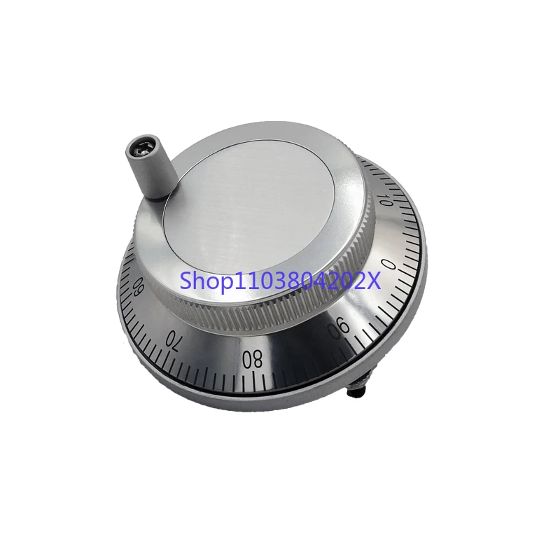 Panel Type Manual Pulse Generator MPG Pendant Handwheel 80mm 25/100PPR for Fanuc Mitsubishi CNC Systems