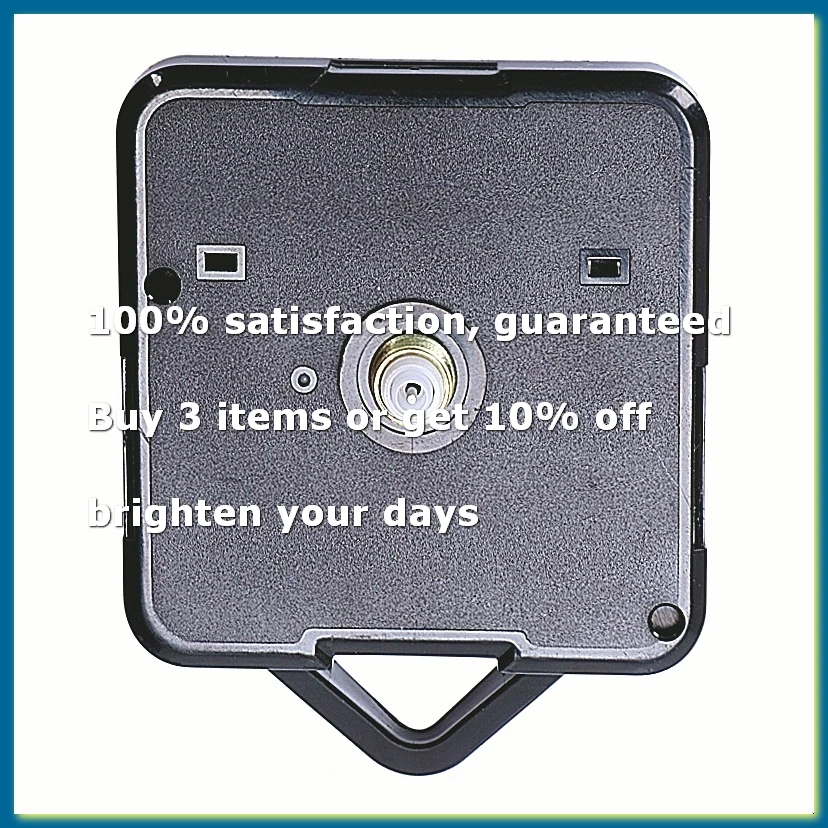 ●1 Pack Replacement Wall Clock Repair Parts Pendulum Movement Mechanism Quartz Clock Motor With Hands & Fittings Kit(Black)-ABFB