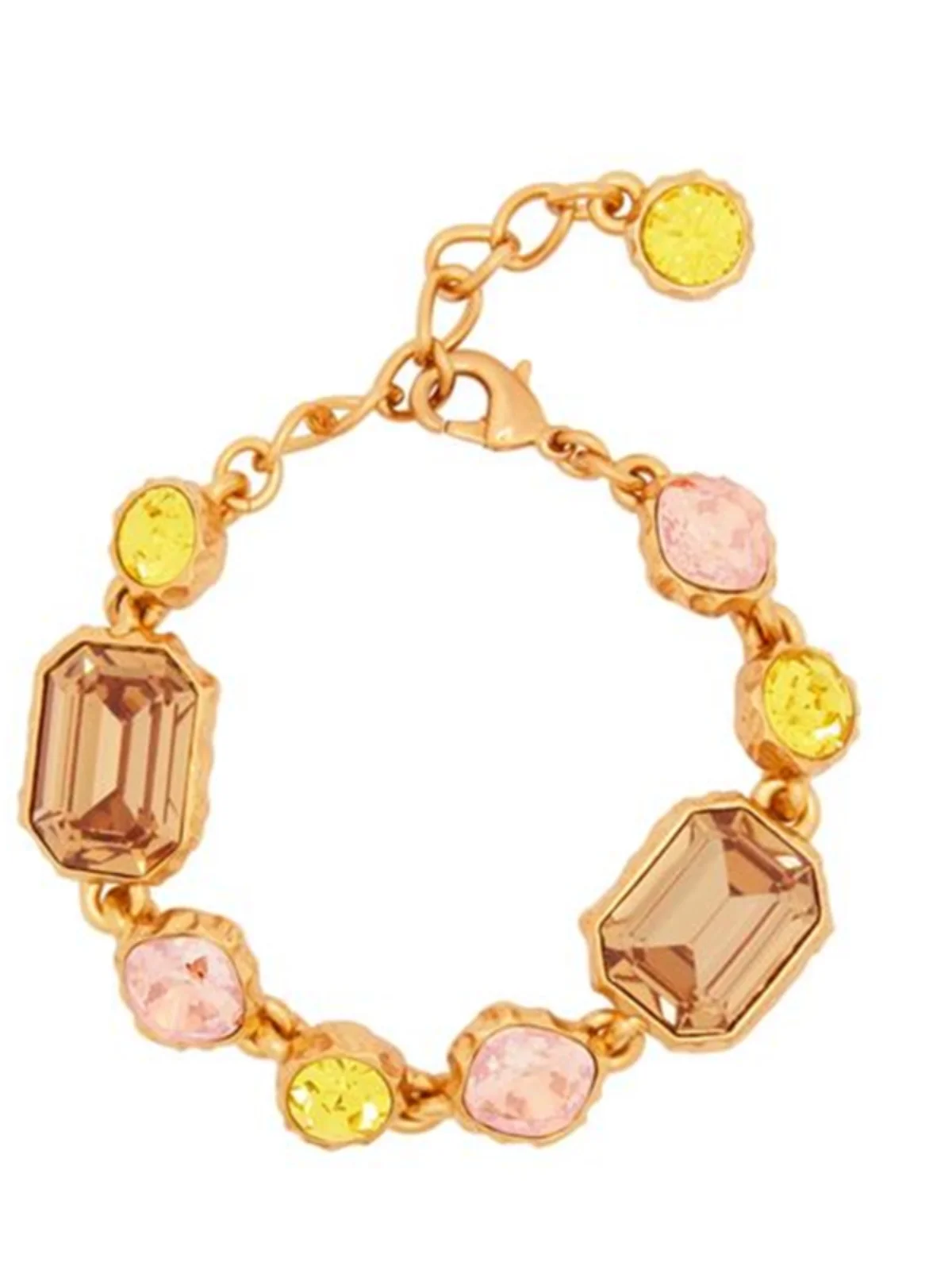 Oscar European and American Fashion Trend Retro Literary and Elegant Niche Design Shiny Crystal Adjustment Bracelet