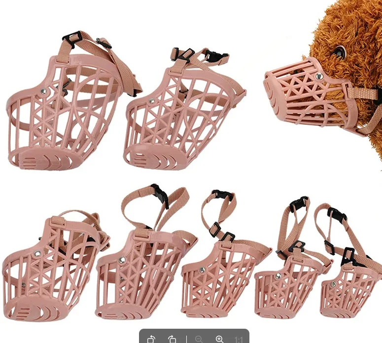 Einstellbare Welpen-Maulkorb-Sicherheits-atmungsaktive Haustier-Mundmaske für kleine, mittelgroße und große Hunde, Haustierzubehör, Mascotas-Produkt