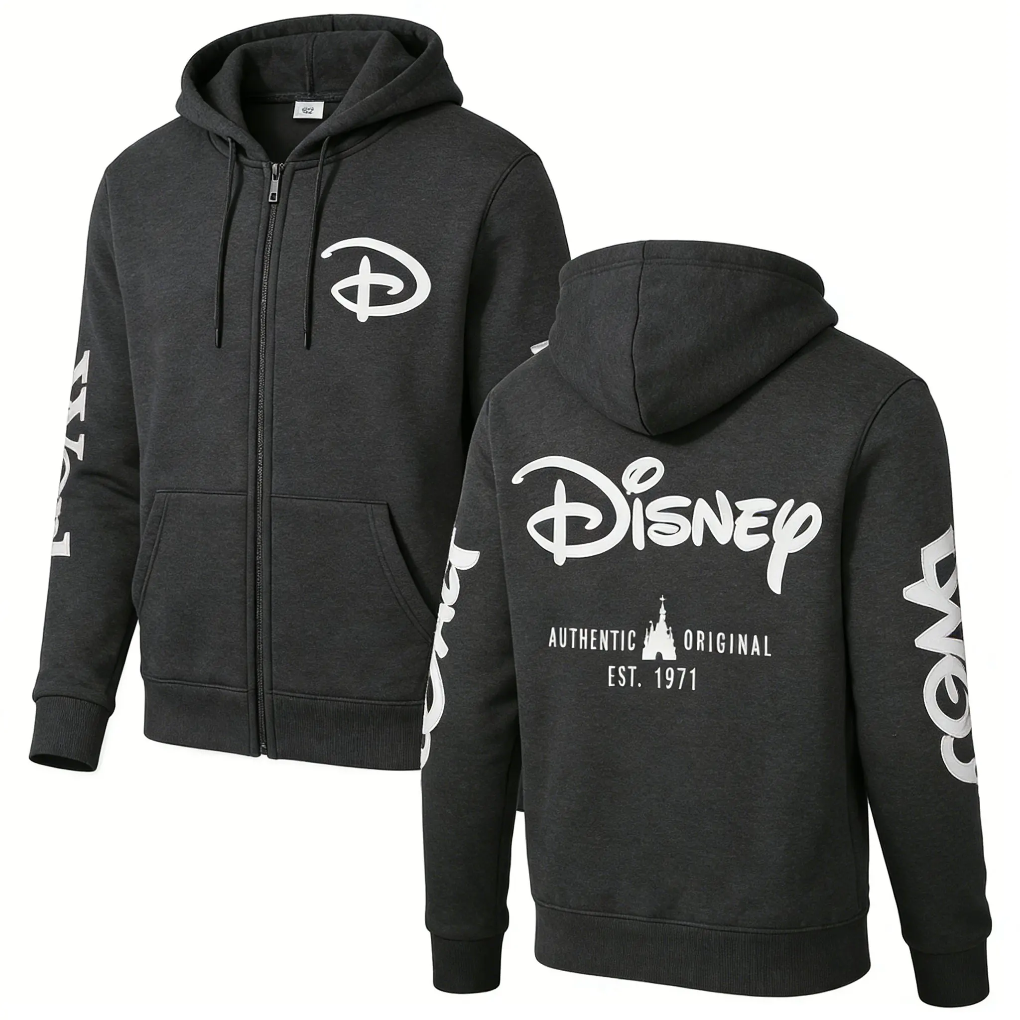 

Толстовка с капюшоном Y2k Disney Walt World для мужчин и женщин, уличная одежда, повседневная куртка на молнии, пуловер, винтажная мода, весна-осень 2026