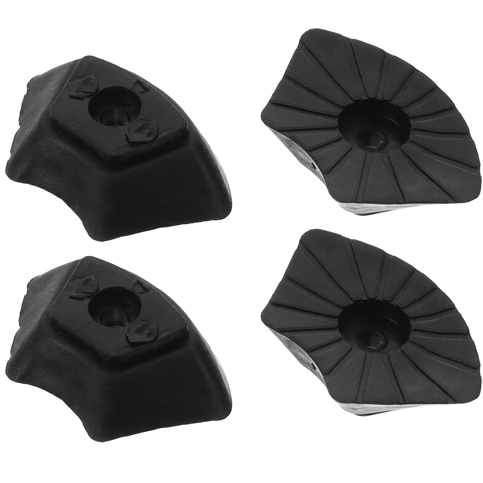 

4pcs Anti-Skid Crutch Replacement Cane Foot Covers Trekking Pole Tips Walking Stick Ends Plastic Cane Tips For Snow Mud Camp