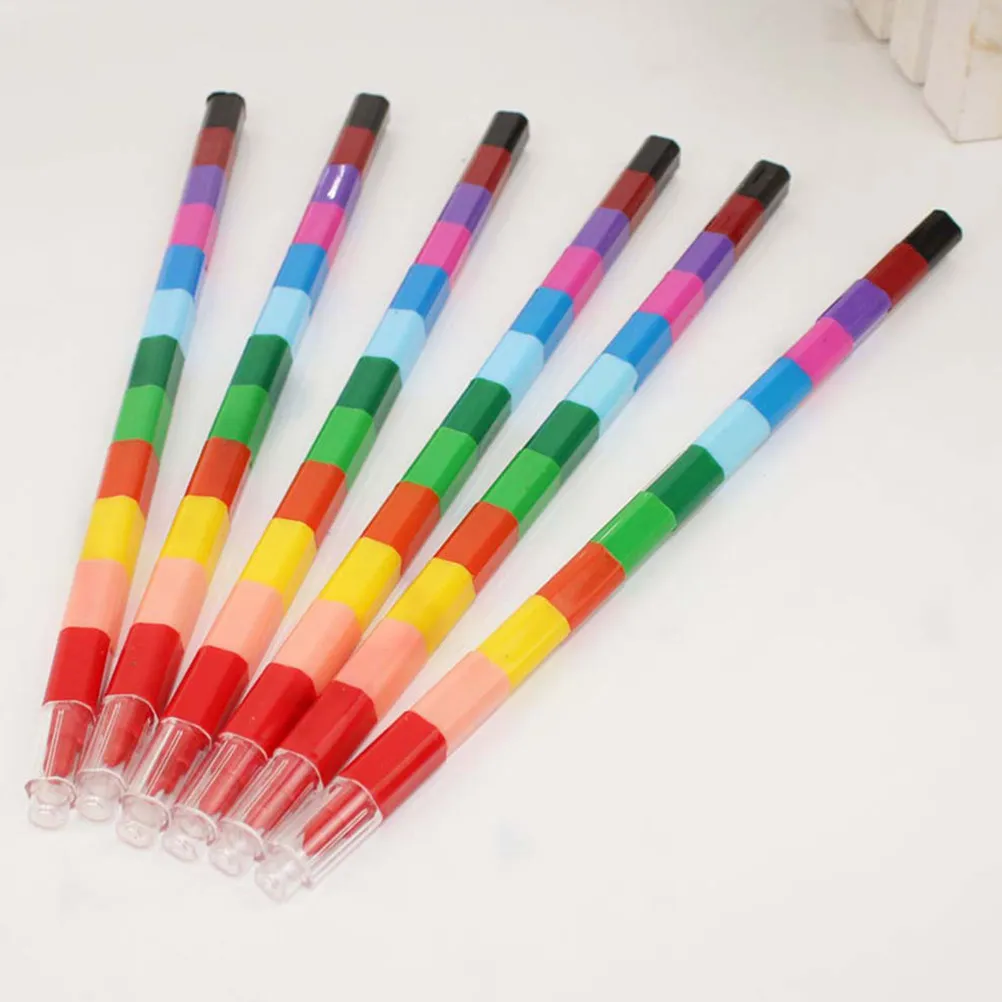 16Pcs Colour Pen Set 12 Bold Colors Short Thick Crayons for Small Hands Ideal for Birthday Holiday Gift Arts Crafts