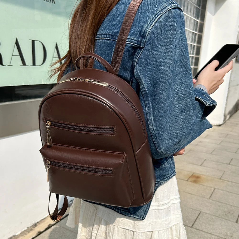 Women's Large Capacity Lightweight Backpack Travel Bag Multifunctional Luggage Double Shoulder Bag For Leisure