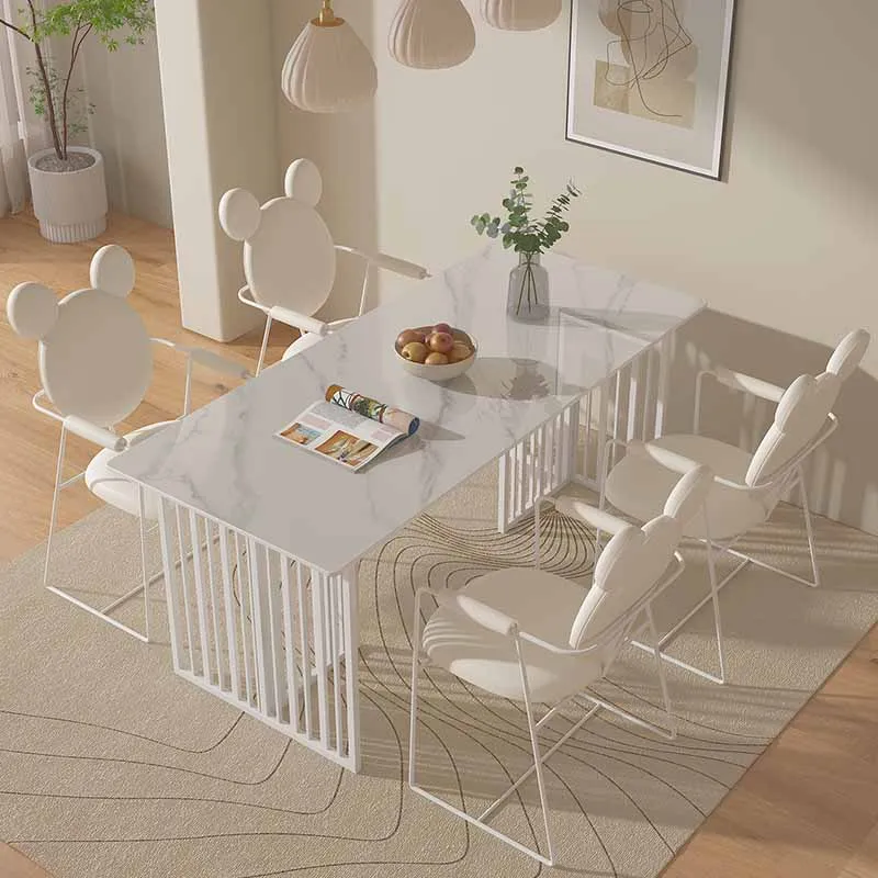 

High White Dining Table Luxury Unique Nordic Kitchen Center Dining Table Living Room Big Tavoli Da Ristorante Home Furniture