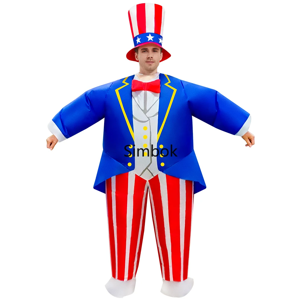 Independent Inflatable Costume for National Day Patriotic Carnival Party Props, Performance Suit for Adult Men Women