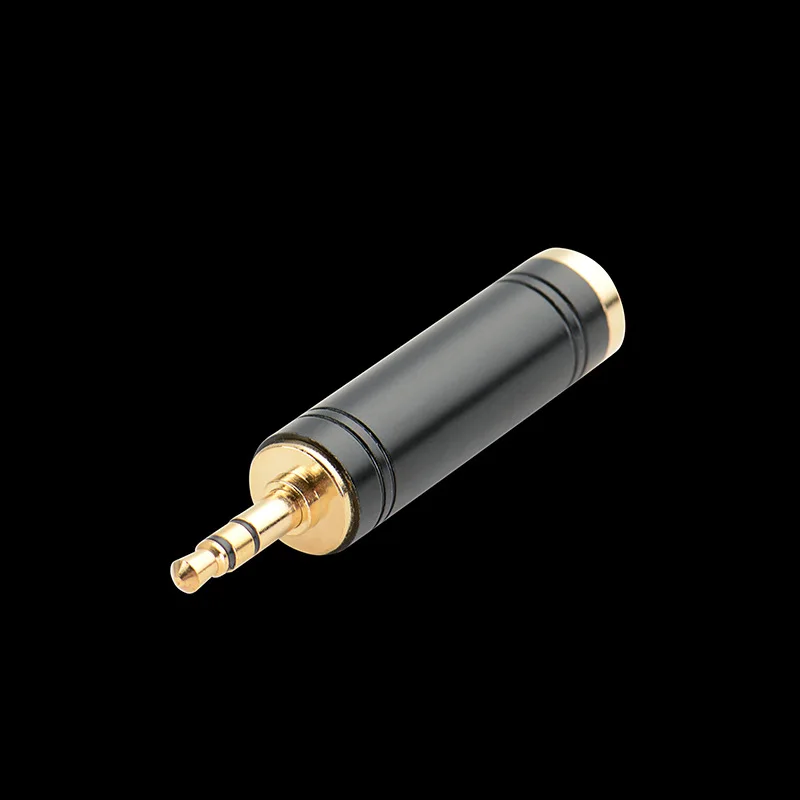 Gold-plated 3.5mm male to 6.35mm female adapter for electric piano microphone adapter, microphone for guitar converter