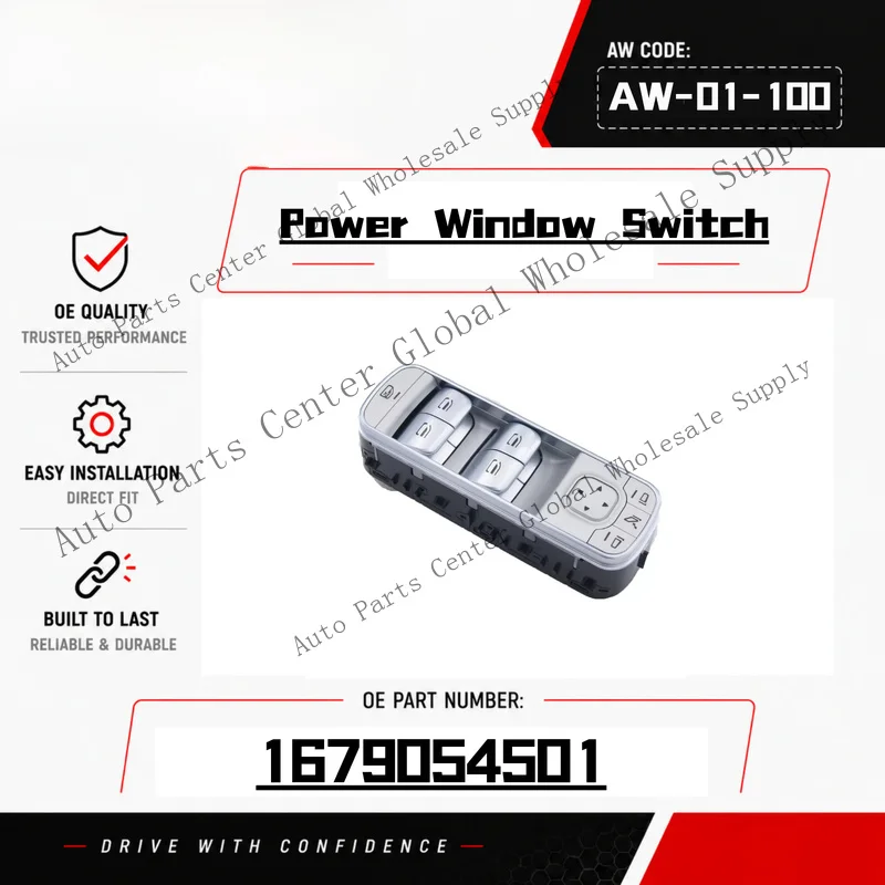L+ Power Master Window Switch 2018 1679054501 For Mercedes-Benz GLS GLE W167