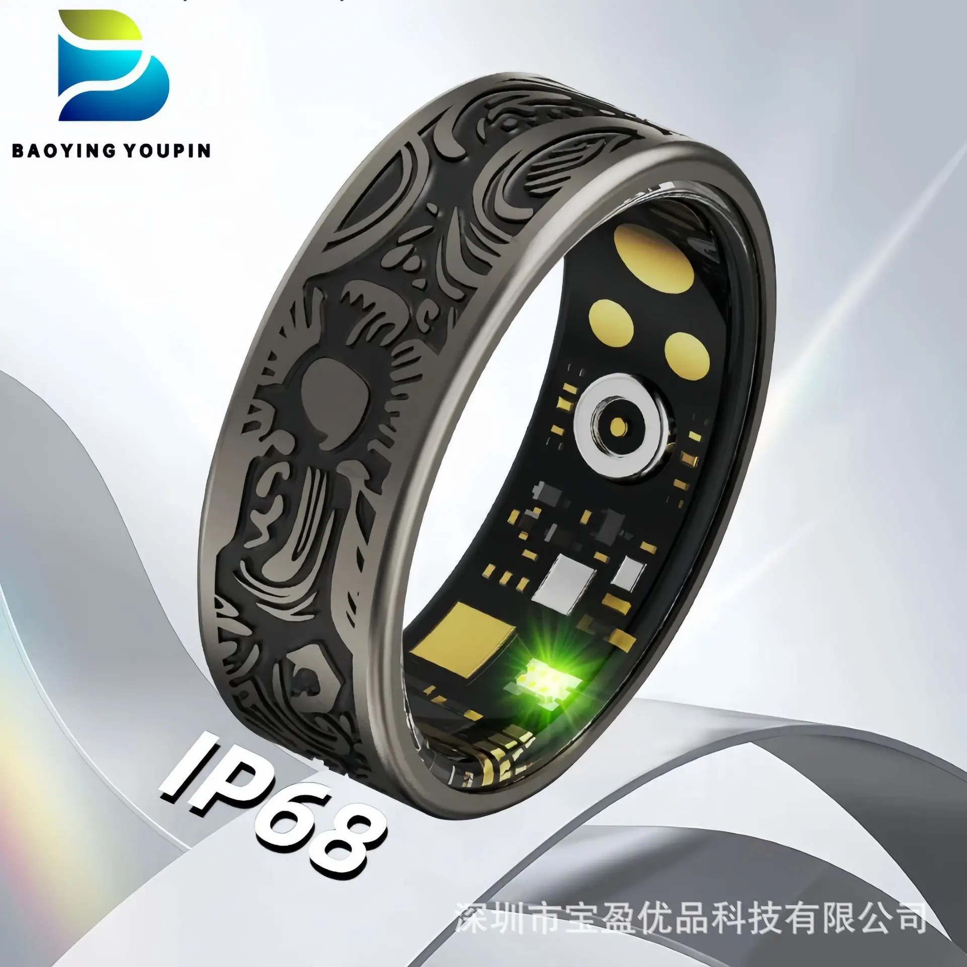 

Cross-border smart ring W9 unisex sports fitness heart rate blood oxygen sleep tracking waterproof wearable