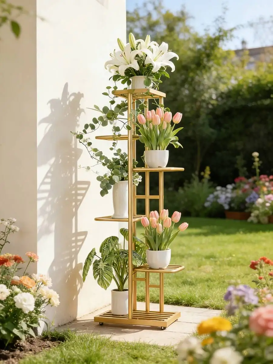1pc 6-Tier Plant Stand - 2026's Absolute Best-Selling Plant Stand - Upgraded Edition - Display Stand 6-Tier Plant Stand, Storage