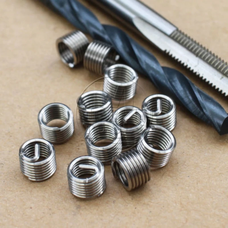 Coil Thread Repair M8 x 1.25 M10 x 1 M10 x 1.25 M14 x 2 Drill and Tap 12 Inserts