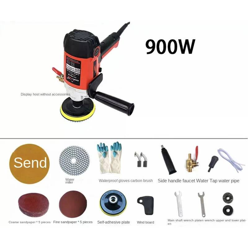 

900W 220V vertical water mill, electric water injection sander, marble cement floor wet mill