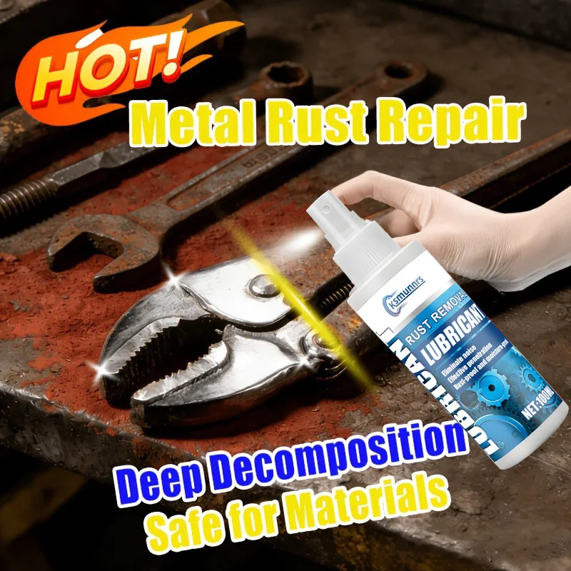 100Ml Powerful Rust-Removing Spray, Protecting Wheel Hubs And Brake Drums, Suitable for Rust Layers on Household Metal Surfaces,