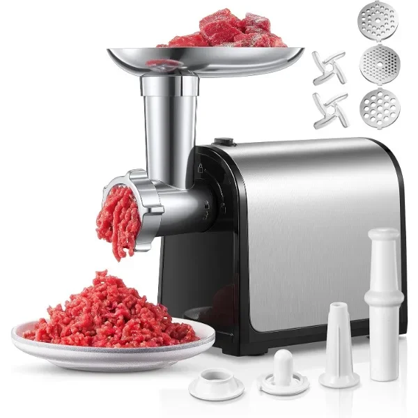 

Electric Meat Grinder, 2600W Max Meat Grinders for Home Use, HOUSNAT 3 in 1 Heavy Duty Meat Mincer