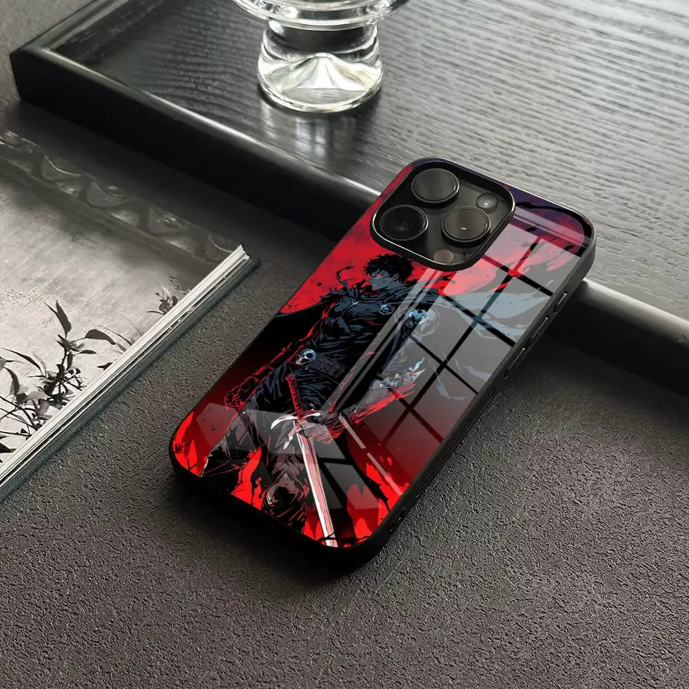 MINISO-Berserk Guts Cool Comic Etui na telefon do IPhone 17 16 14 Pro 15 13 12 Max 11 XR XS 6 Air 7 8 6s X Luxury Glass Cove — zdjęcie produktu 6