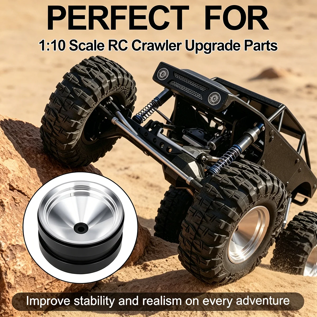 

2.2'' Aluminum Beadlock Rims for TRX4 SCX10 VS4-10 Gen8 1/10 Crawler – Heavy Duty Upgrade