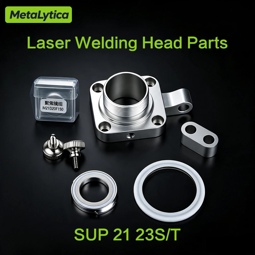 SUP21T/23S/T Laser Welding Head Protective & Focusing Lens Assembly Fixing Plate F200 Connector Block Cleaning Kit Spare Parts