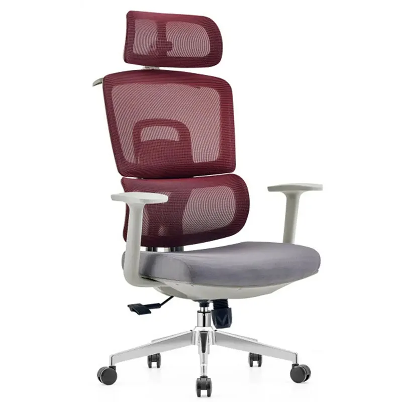 Cadeira de Escritório Durável para Casa, Estudo e Computador, Ergonômica, Ajustável, com Rodas Giratórias, Estrutura Metálica, Encosto Alto e Assento 