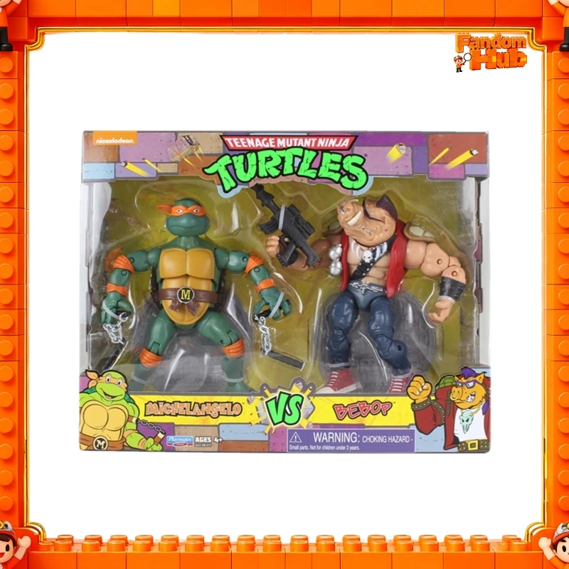 

Playmates Tmnt 1987 Teenage Mutant Ninja Turtles 1987 Shredder Bebop Rocksteady 2-Pack Articulated Action Figure Model Toy