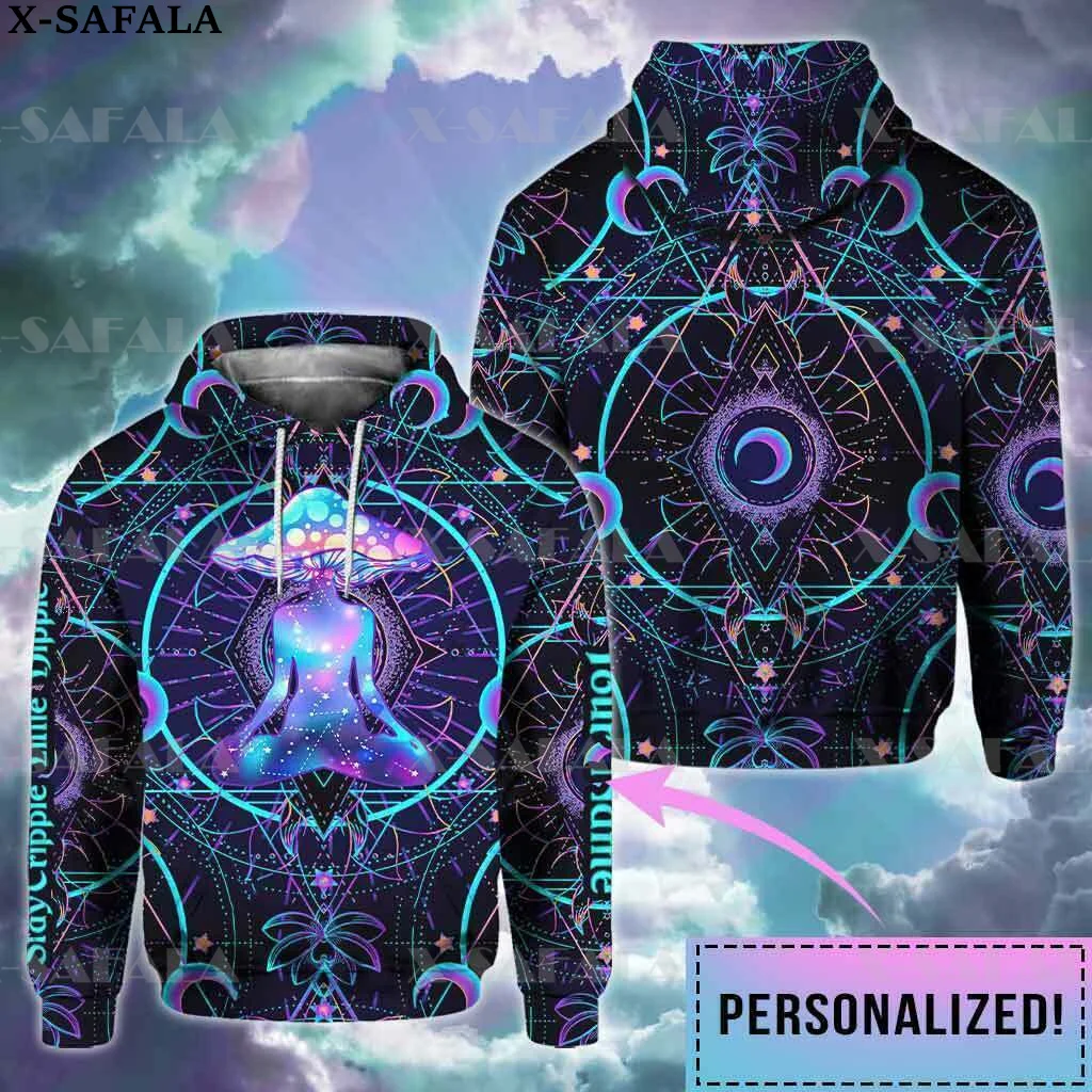 Nature Fungus Psychedelic Mushroom Trippy 3D Printed Hoodie Man Women Harajuku Outwear Hooded Pullover Tracksuits Casual-17