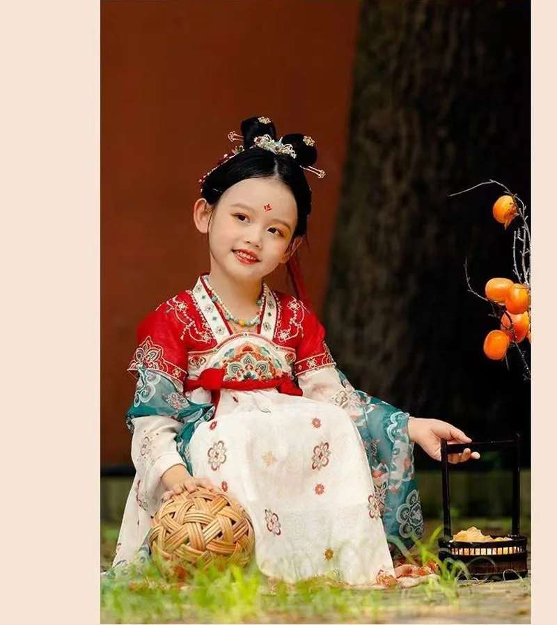 Chinese Hanfu Dress Retro Girl\'s Spring/Summer Dress