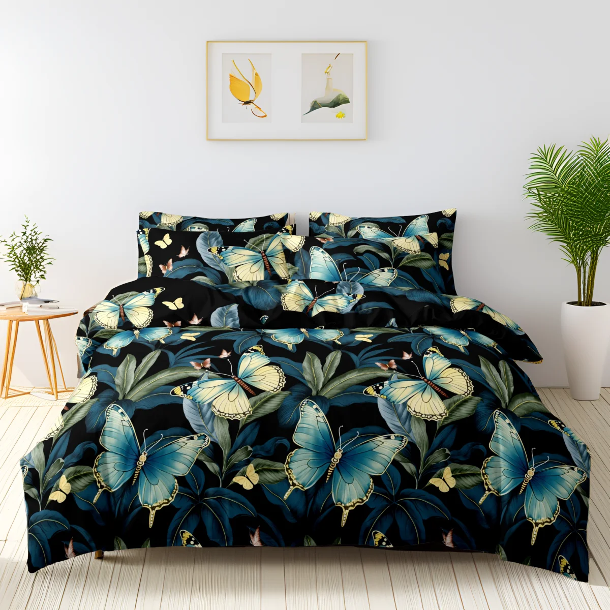3pcs Brushed Duvet Cover Digital Style Quilt Cover  with pillowcase Single/Queen/King funda nordica 150 cama Comforter Cover Set