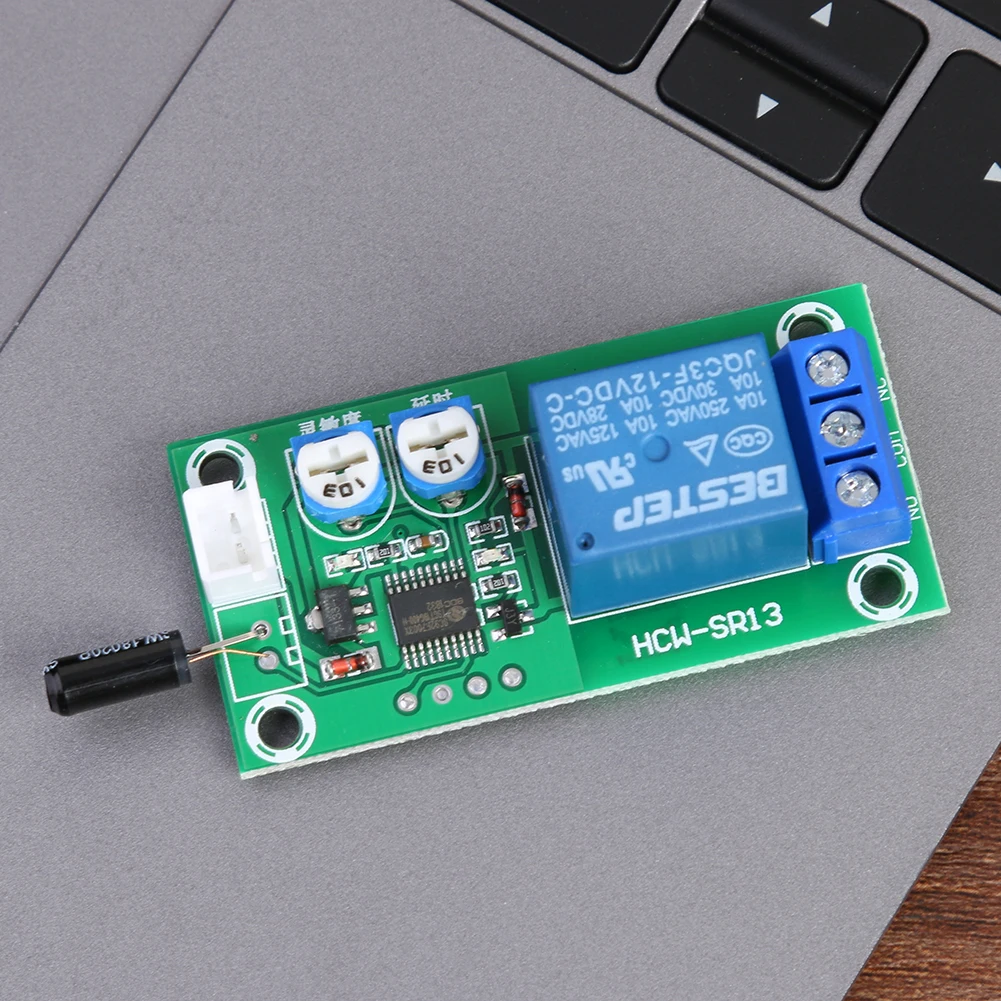 Closed Module Alarm Triggered Vibration Delay Time Relay Switch Module Vibration Trigger Sensor Board