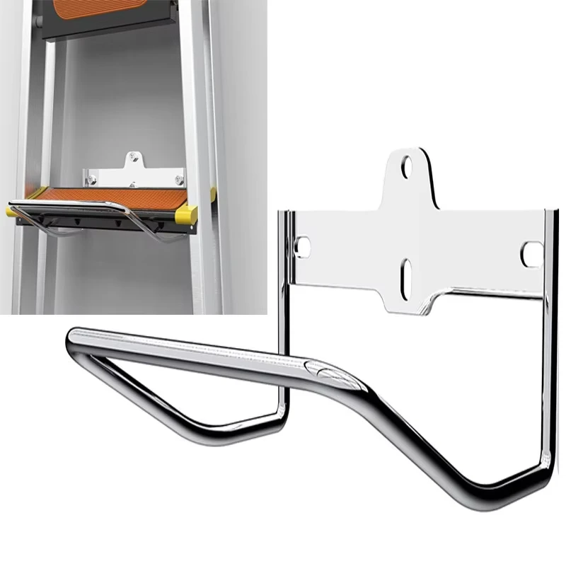 Garage wall staircase hanger, staircase storage stroller and folding chair, elastic sliding bracket