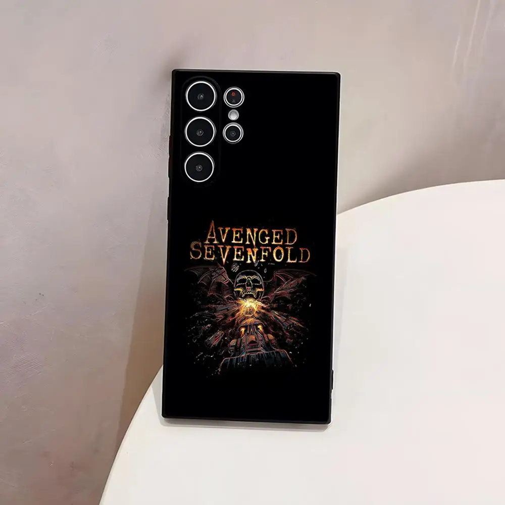 Avenged casing ponsel Sevenfold, sarung HP untuk S23 Samsung S24 Ultra S22 S20 Fe S21 Plus Galaxy A54 A34 A24 A53 M54 Note 20