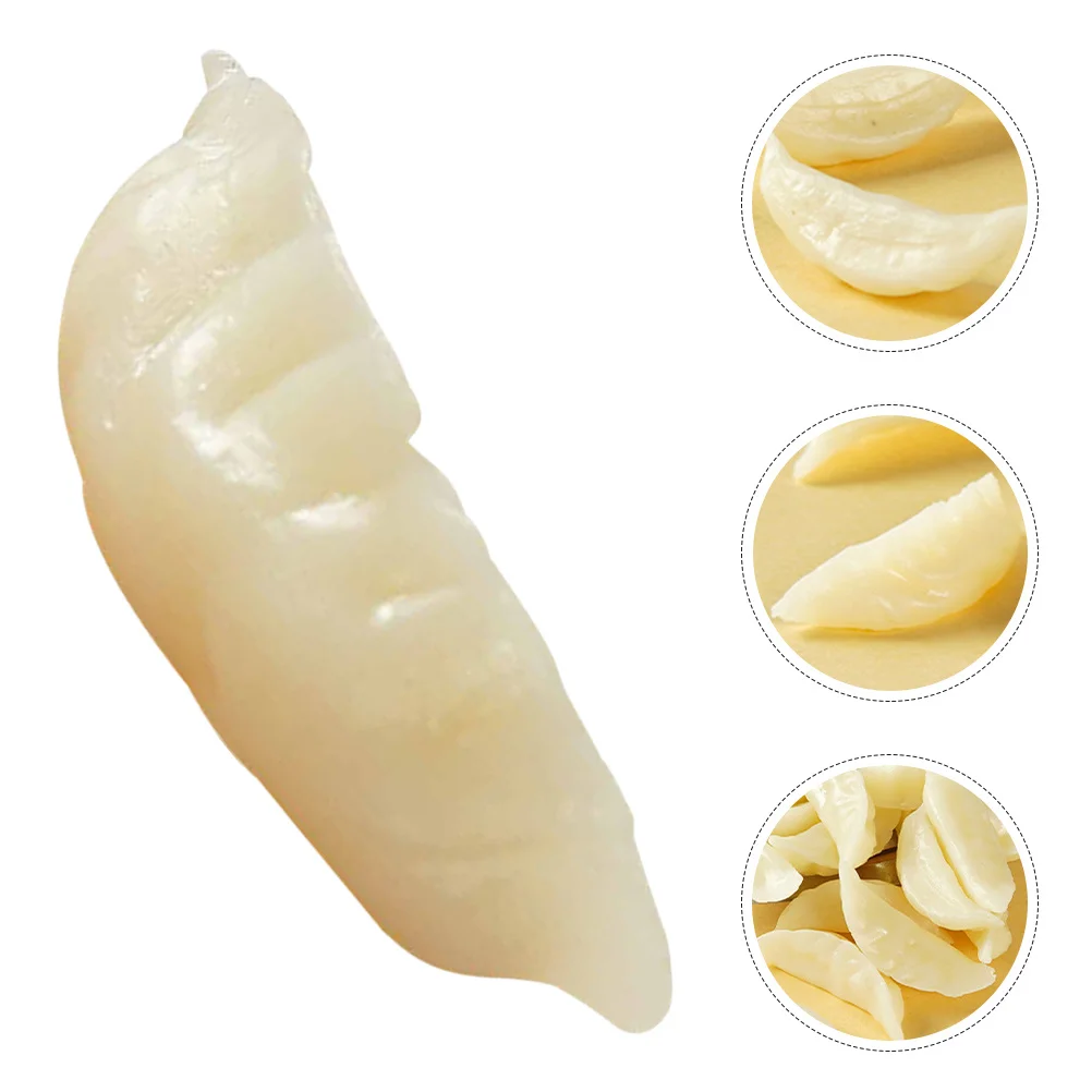 

12Pcs Artificial Mini Simulation Dumplings Realistic PVC Food Decor Restaurant Display Prop Photography Prop Home Supplies