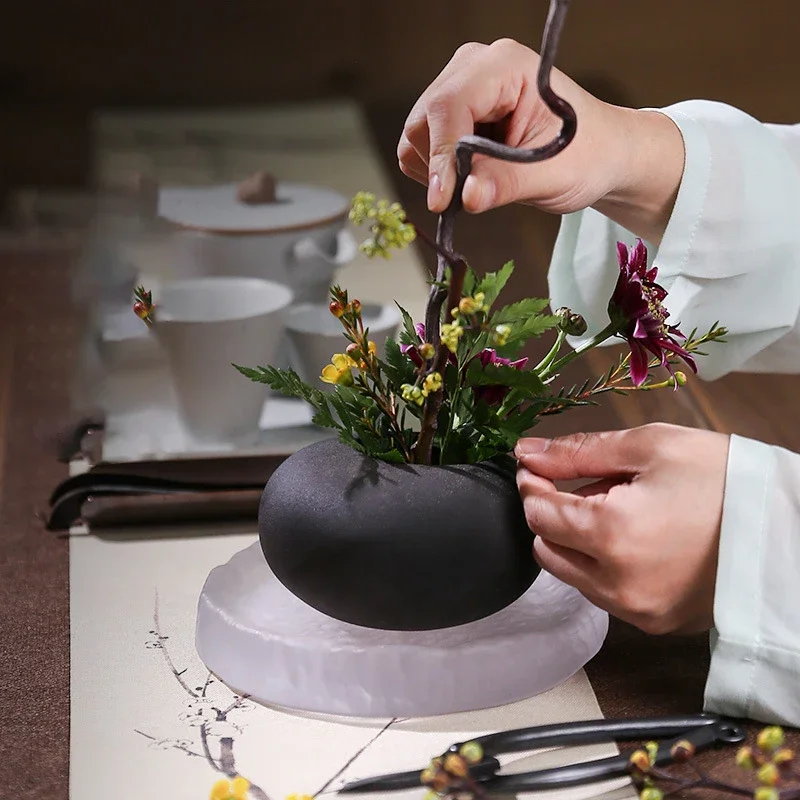 Vas Keramik Katak Jepang Ikeba - Ikebana Vase Kenzan ulasan dan harga