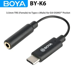 BOYA BY-K6 3.5mm TRS (Female) to Type-c (Male) Audio Adapter Cable for DJI OSMO™ Pocket Only