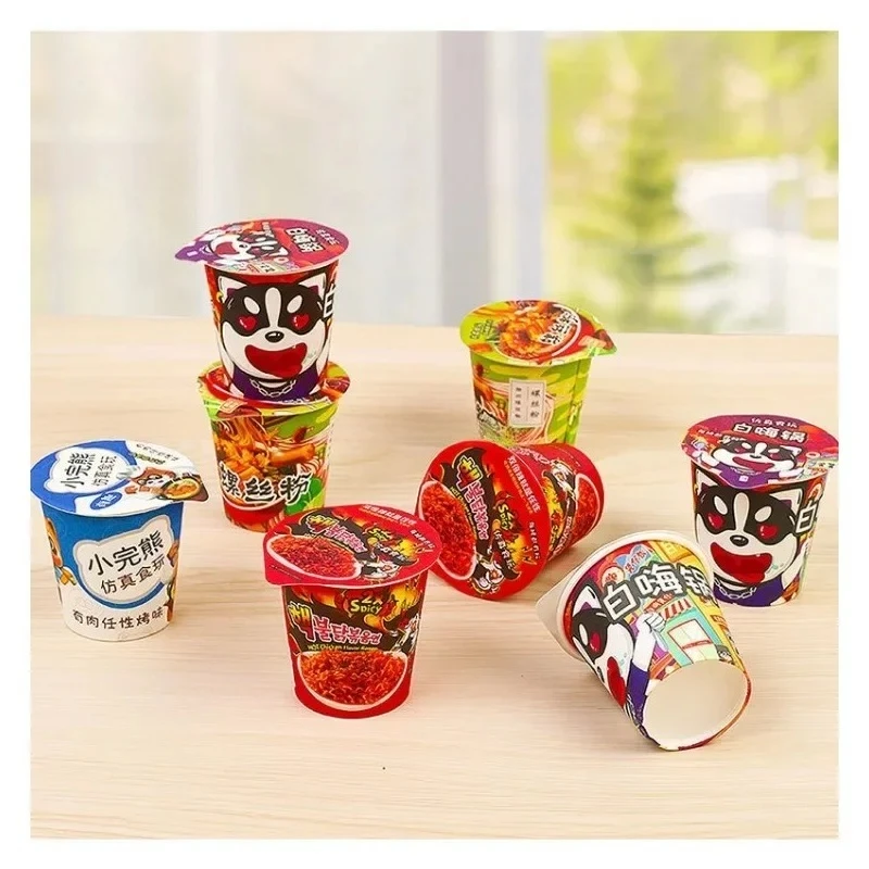 Mini Food Instant Noodles Accessories Miniature Items Fit  Food resin simulation wine bottle beverage small accessories Toy