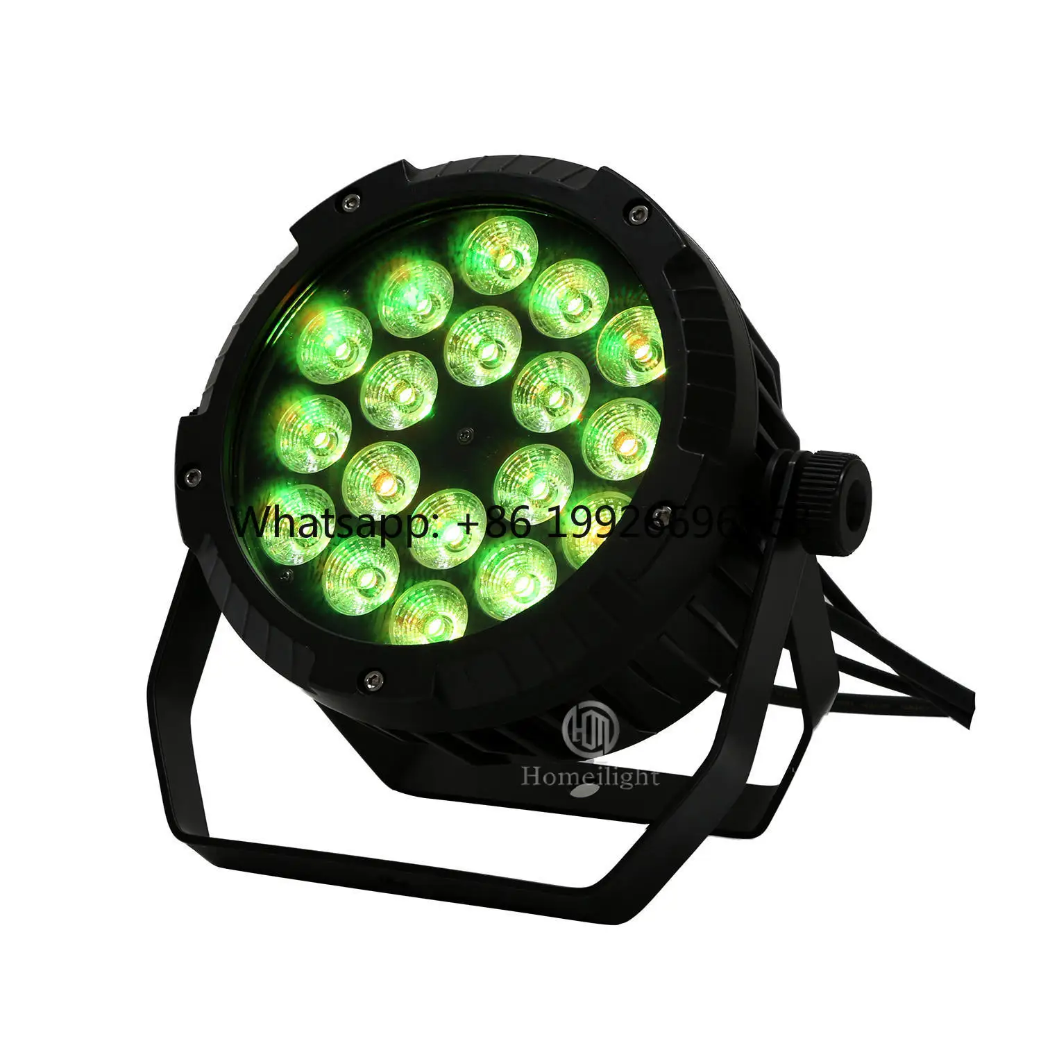 Homei 18x12W LED Par Light 4in1DMX Par Can Stage Light for Outdoor Stage Lighting DJ Party Night Club Events